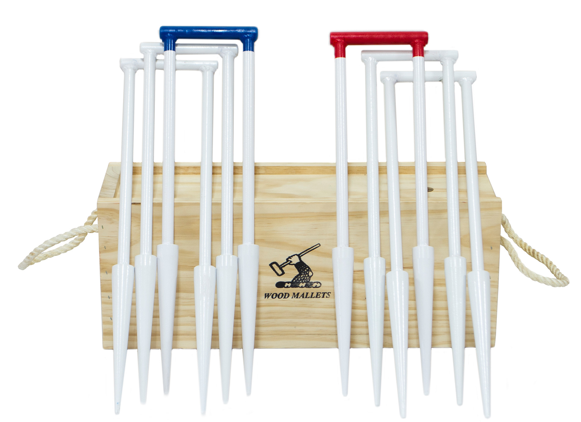 Championship Croquet Hoops (Set of 6) packed in a pine box Wood Mallets Championship Croquet Hoops (Set of 6) packed in a pine box Wood Mallets
