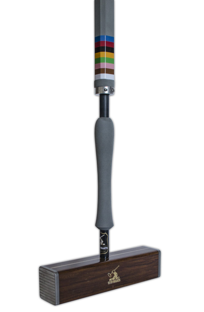 Evolution Croquet Mallet (Carbon shaft, stainless end plates) Wood
