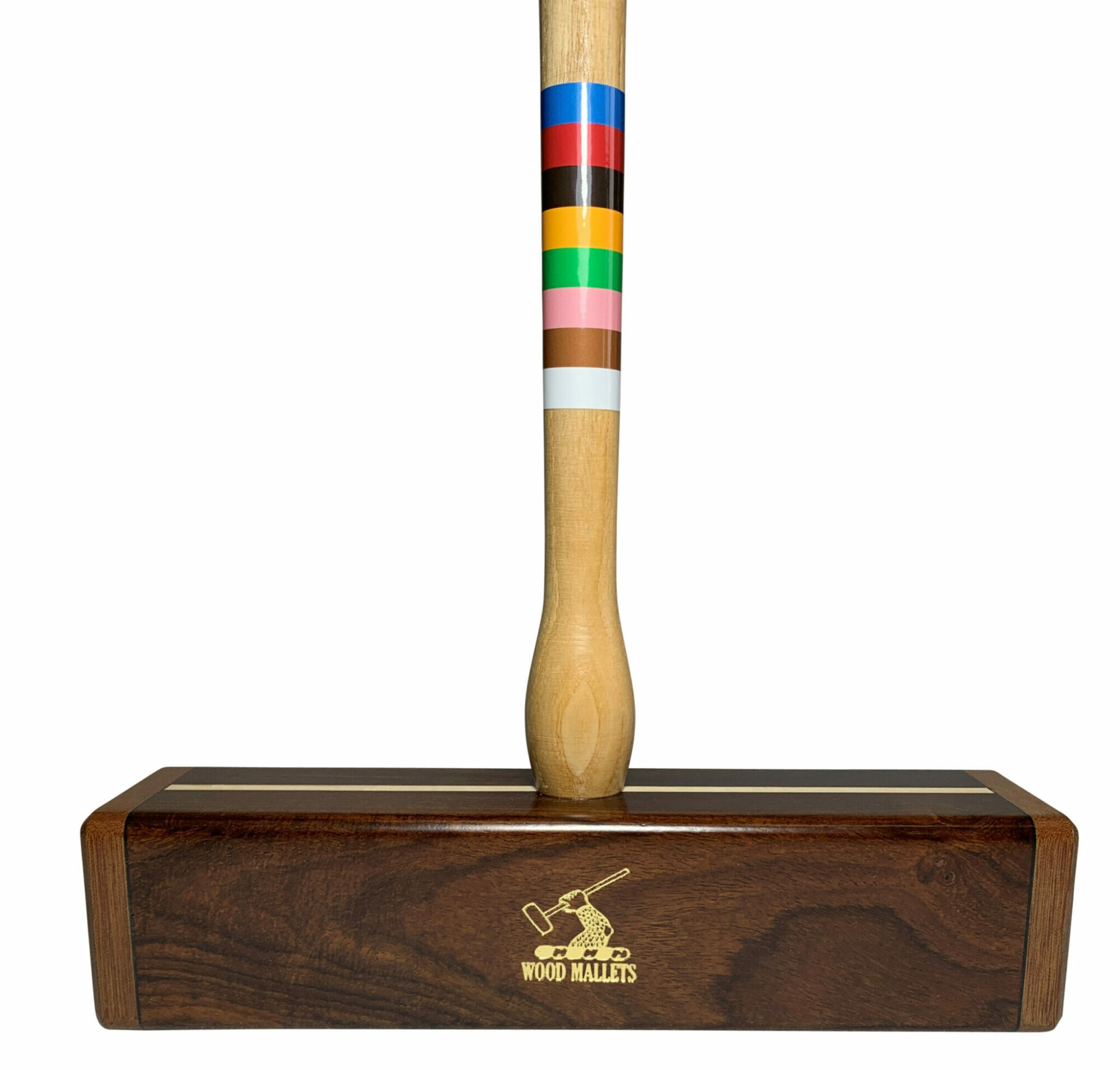 Original Croquet Mallet Ash Handle, 6 Letters Wooden Hammer